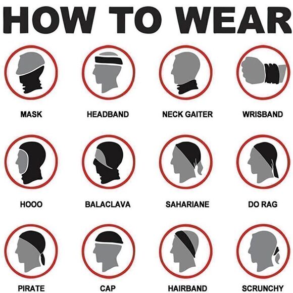 Blue Galaxy Neck Gaiter Face Mask Bandana Scarf - Picture 4 of 4